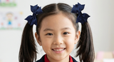 School Hair Accessories in Navy (BS456-BS459)