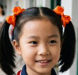 橙色学校橡筋发圈（港大同学会小学,嘉诺撒圣玛利学校 (BS437-BS440)