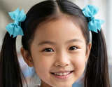 Discount Package of School Hair Ties, Sky Blue/ Maryknoll Convent School (BSP18)