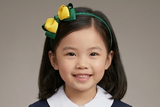 School Headband, Good Hope / Yellow and Forest Green (BSQ158）