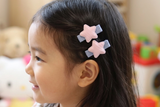 Cute Pink Stars Hair Clips Set(one pair) (BC484)