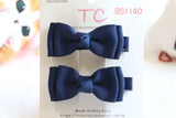 Classic School Hair Clips in Navy (BS1140)