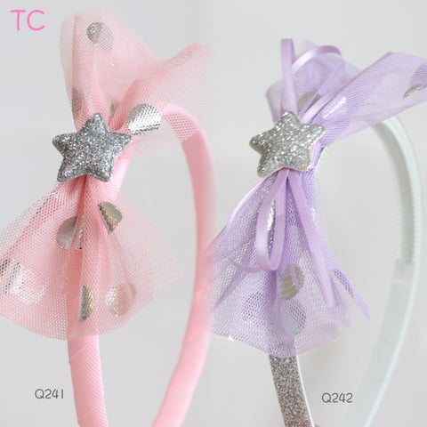 Silver stars Headbands (Q241-Q242)