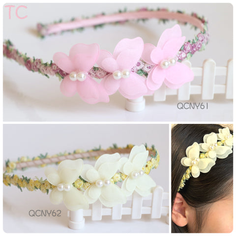 Headbands with butterflies (QCNY61, QCNY62)