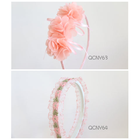 Headbands with Flowers (QCNY63, QCNY64)