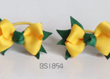 School Hair Accessories, Good Hope / Yellow and Dark Green (BS1851-BS1855)