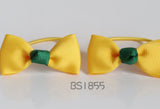 School Hair Accessories, Good Hope / Yellow and Dark Green (BS1851-BS1855)