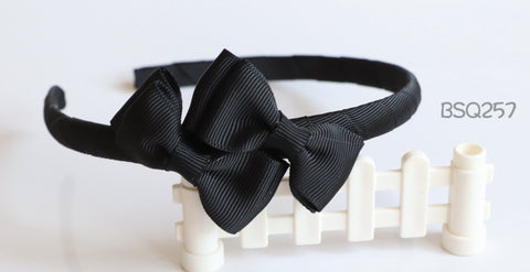 School Hair Accessories, Black (BS1806-BS1807)