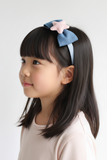 Demin Bow with Pink Star Headband (Q189)