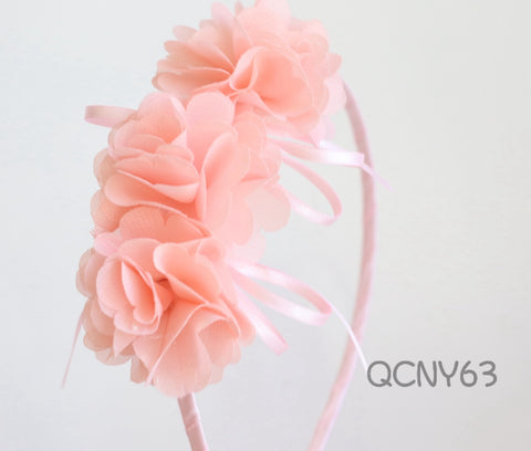 Headbands with Flowers (QCNY63, QCNY64)