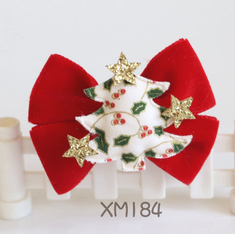 Velvet Christmas Hair Accessories (XM184-XM187)