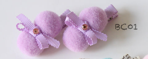 Soft Colors Baby Hair Clips (BC01-BC03)