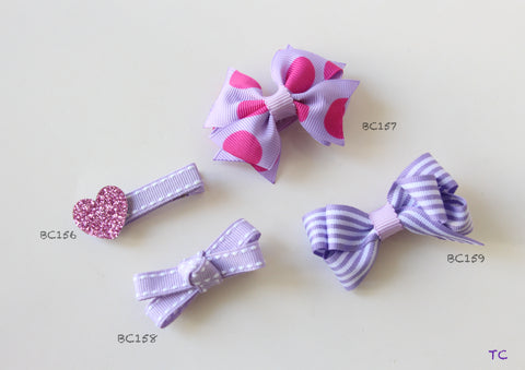 Purple Baby Hair Clips (BC156-BC159)