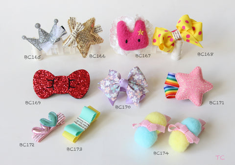 Colorful Baby Hair Clips (BC165-BC174)