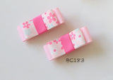 Pink Baby Hair Clips Twinset (BC182-BC184)