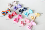 Classic Striped Bow Baby Hair Clips (BC211-BC220)