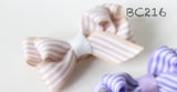 Classic Striped Bow Baby Hair Clips (BC211-BC220)