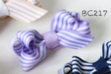 Classic Striped Bow Baby Hair Clips (BC211-BC220)