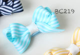 Classic Striped Bow Baby Hair Clips (BC211-BC220)