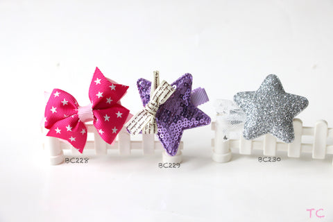 Star Baby Hair Clips (BC228-BC230)