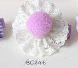 Pink and Purple Baby Hair Clips (BC241-BC248)