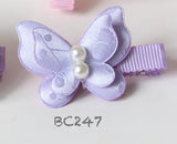 Pink and Purple Baby Hair Clips (BC241-BC248)