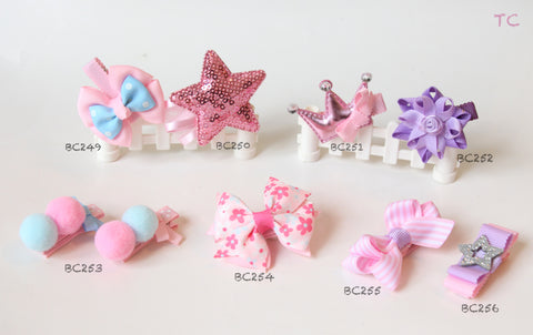 Pink Baby Hair Clips (BC249-BC256)