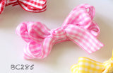 Colorful Gingham Baby Hair Clips (BC284-BC290)