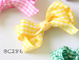 Colorful Gingham Baby Hair Clips (BC284-BC290)