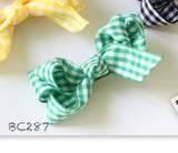 Colorful Gingham Baby Hair Clips (BC284-BC290)