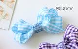 Colorful Gingham Baby Hair Clips (BC284-BC290)