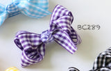 Colorful Gingham Baby Hair Clips (BC284-BC290)