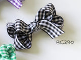 Colorful Gingham Baby Hair Clips (BC284-BC290)