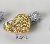 Elegant Glitter Baby Hair Clips (BC43-BC50)