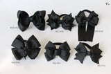 School Hair Accessories, Black (BS1001-BS1006)