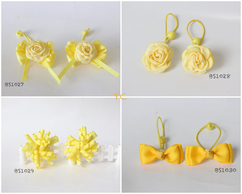 School Hair Accessories, Yellow/ Marymount Primary School / Good Hope School (BS1027-BS1030)