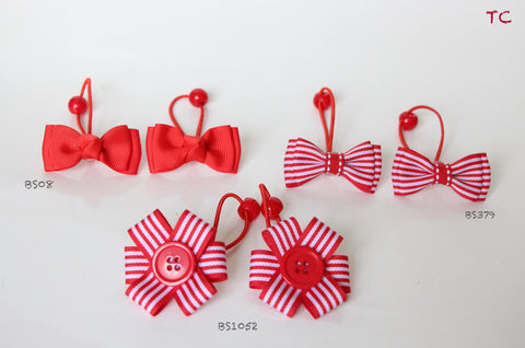 School Hair Accessories, Red (BS1052)