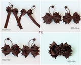 Brown School Hair Accessories, Brown (BS1063-BS1066)