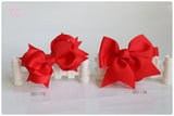 School Hair Accessories, Red (BS1173-BS1174)