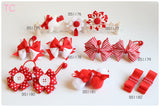 School Hair Accessories, Red (BS1175-BS1182)