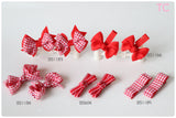 School Hair Accessories, Red (BS1183-BS1185)