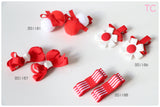 School Hair Accessories, Red (BS1186-BS1188)