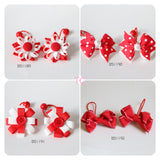 School Hair Accessories, Red (BS1189-BS1192)