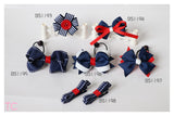 School Hair Accessories, Navy and Red (BS1193-BS1198)