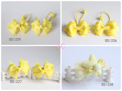 School Hair Accessories, Yellow/  Marymount Primary School / Good Hope School (BS1225-BS1228)