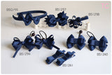 School Hair Accessories, Navy (BS1237-BS1241)