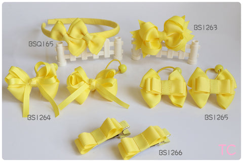 School Hair Accessories, Yellow/  Marymount Primary School / Good Hope School (BS1263-BS1266)