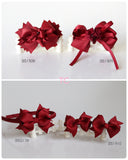 School Hair Accessories, Burgundy (BS1308-BS1310)