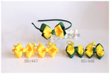 School Hair Accessories, Yellow/ Dark Green/ Good Hope (BS1447-BS1448)