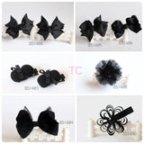 School Hair Accessories, Black (BS1484-BS1490)